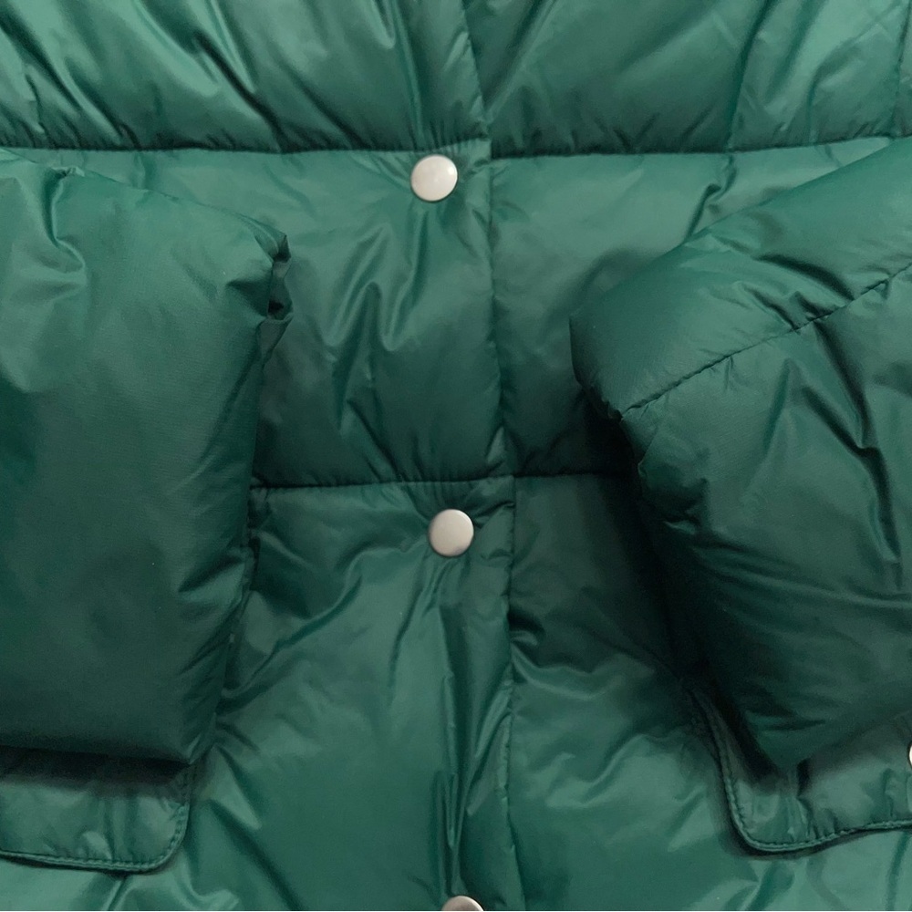 J.Crew Alps Signature Puffer Jacket Womens Size XS Green Primaloft Insulation - Picture 10 of 16
